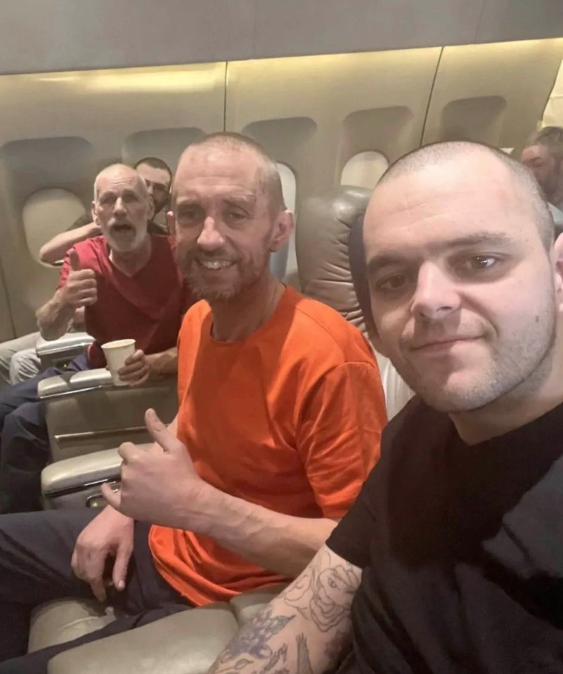 Shaun and Aiden were among five PoWs freed in a prisoner exchange