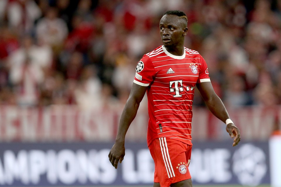 Sadio Mane played 70 minutes of Bayern's win over Barcelona