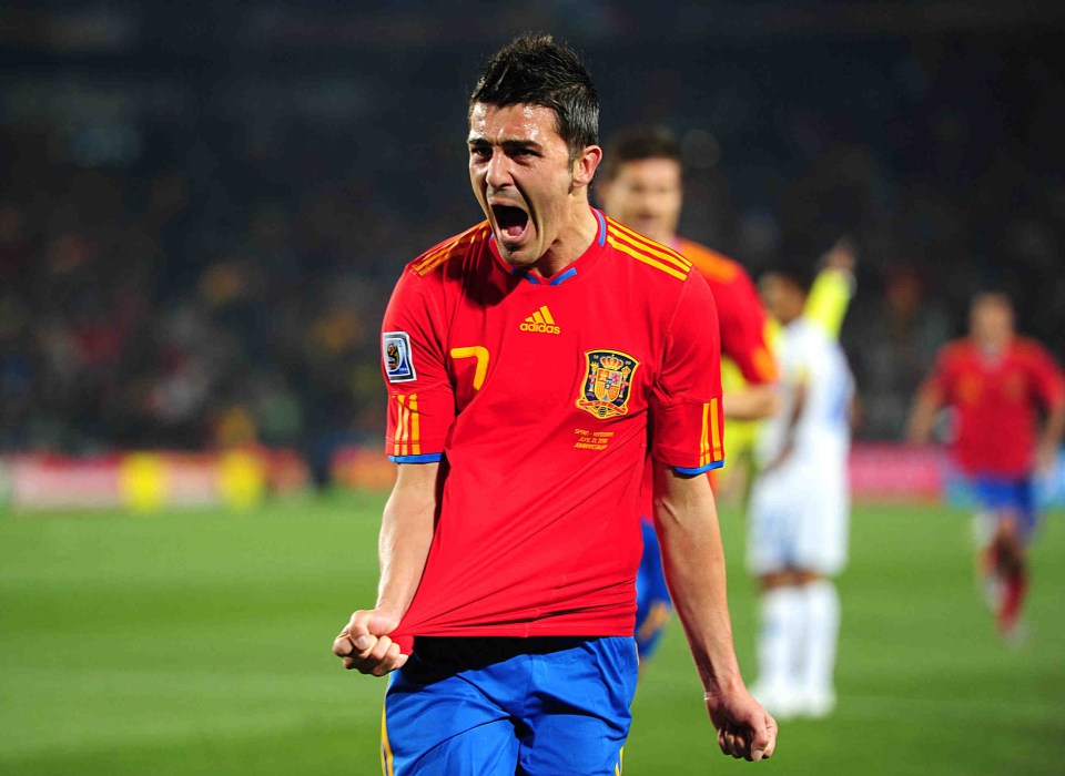 Villa was talismanic in helping Spain win their first World Cup in 2010