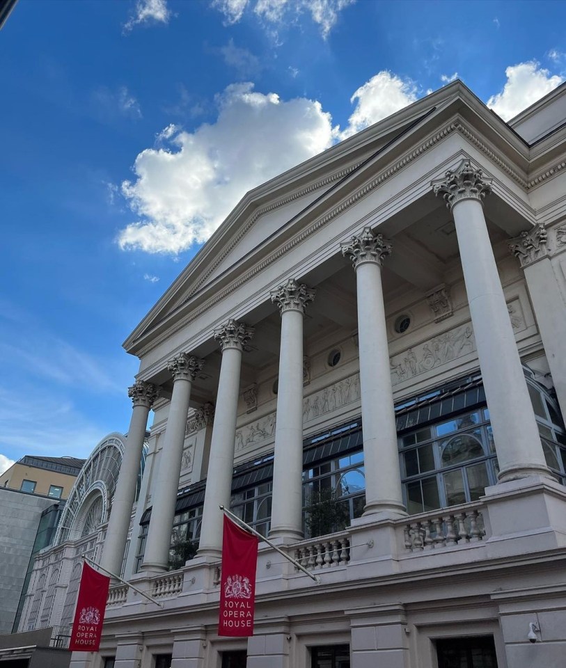 The Royal Opera House is located in Covent Garden in London