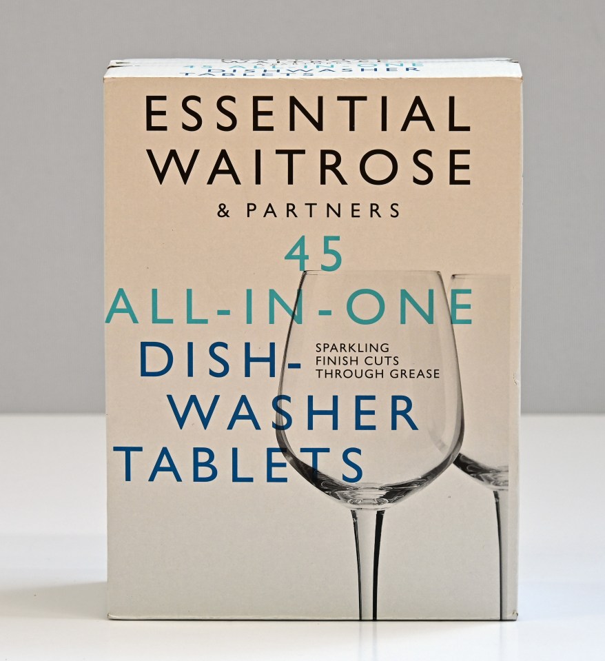 Waitrose dishwasher tablets had the highest overall rating with ten out of ten