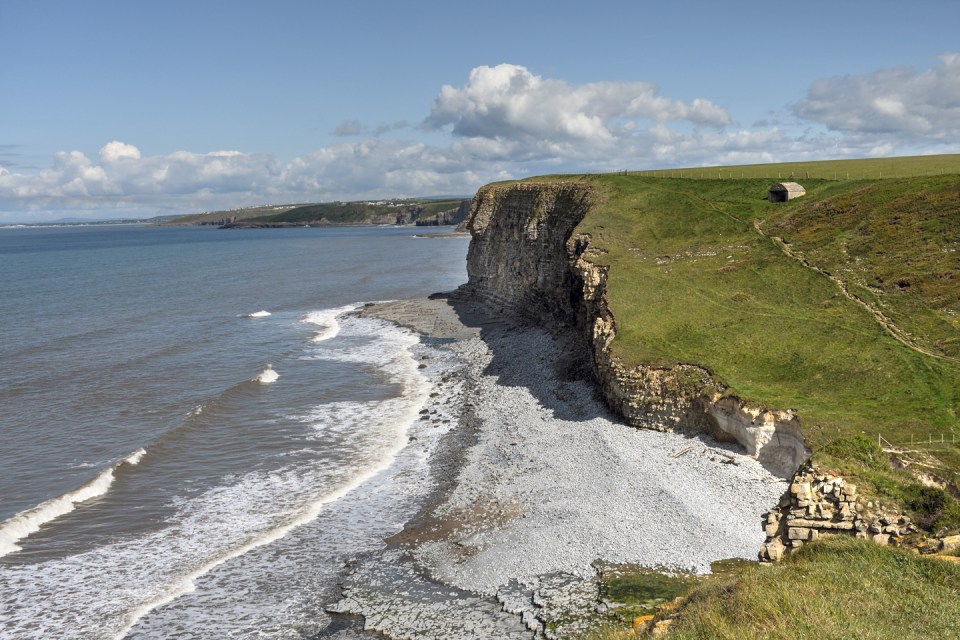 The Vale of Glamorgan has rugged cliffs and a unique coastline