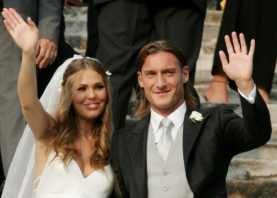 Totti and Ilary got married in 2005