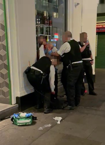 We salute the pair of police officers who were slashed by a maniac in London