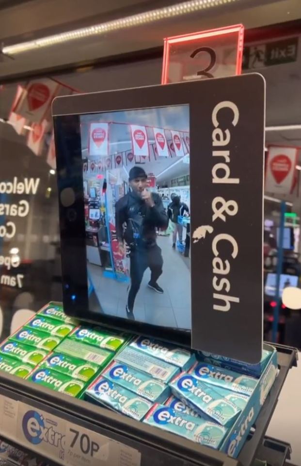 Anthony Joshua did a spot of shadowboxing at his local Co-op