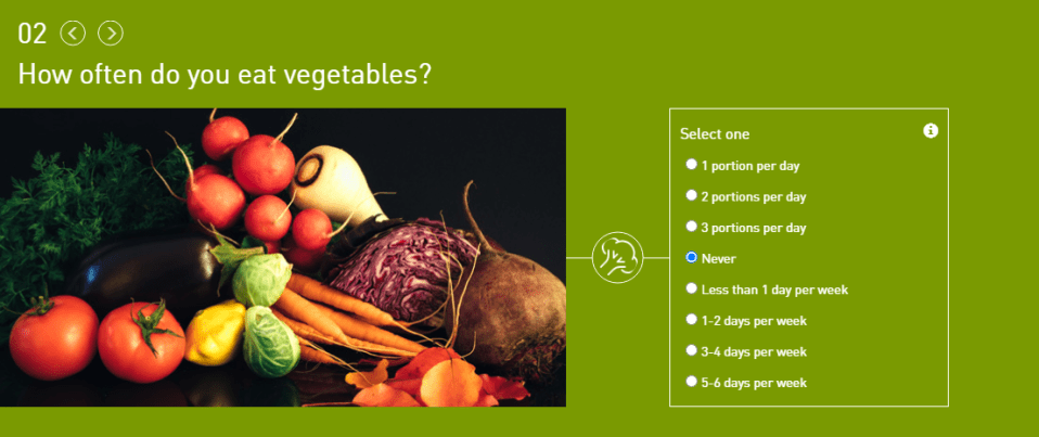 The nutrition calculator can tell you whether you're consuming enough of the fibre