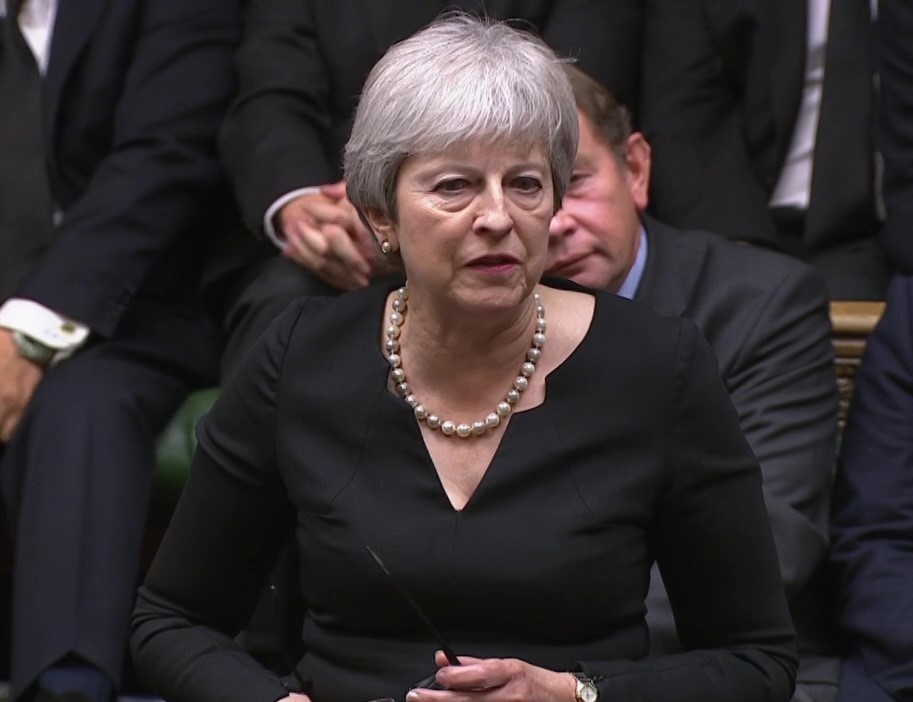 Theresa May also paid tribute in an emotional Commons today