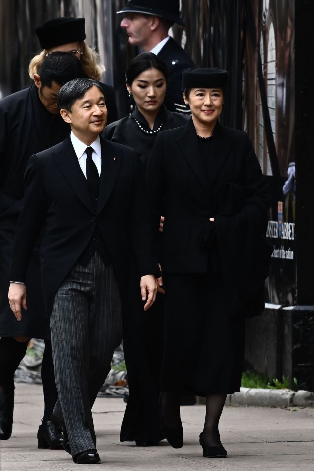 Emperor of Japan Naruhito and his wife Empress Masako attended the historic funeral