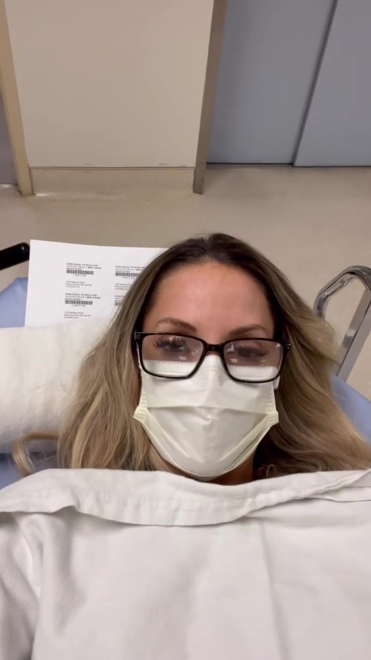 Trish Stratus rushed herself to hospital after experiencing abdominal pain