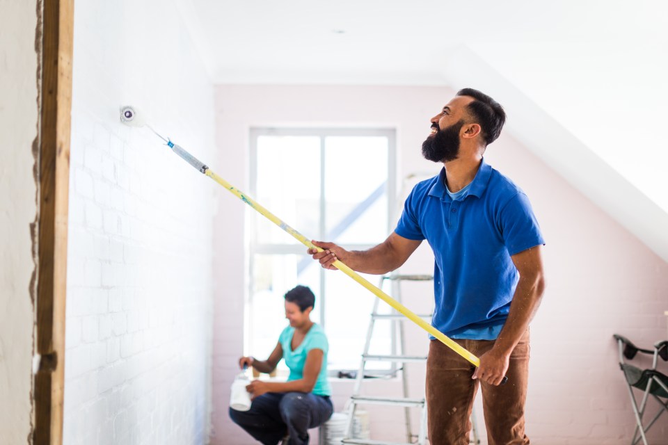 Painting the walls is one of the top 20 small jobs homeowners are doing themselves this year