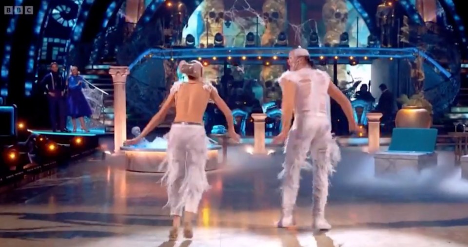 Eagle-eyed fans claimed Adam (rear left) was not clapping while Zara McDermott danced