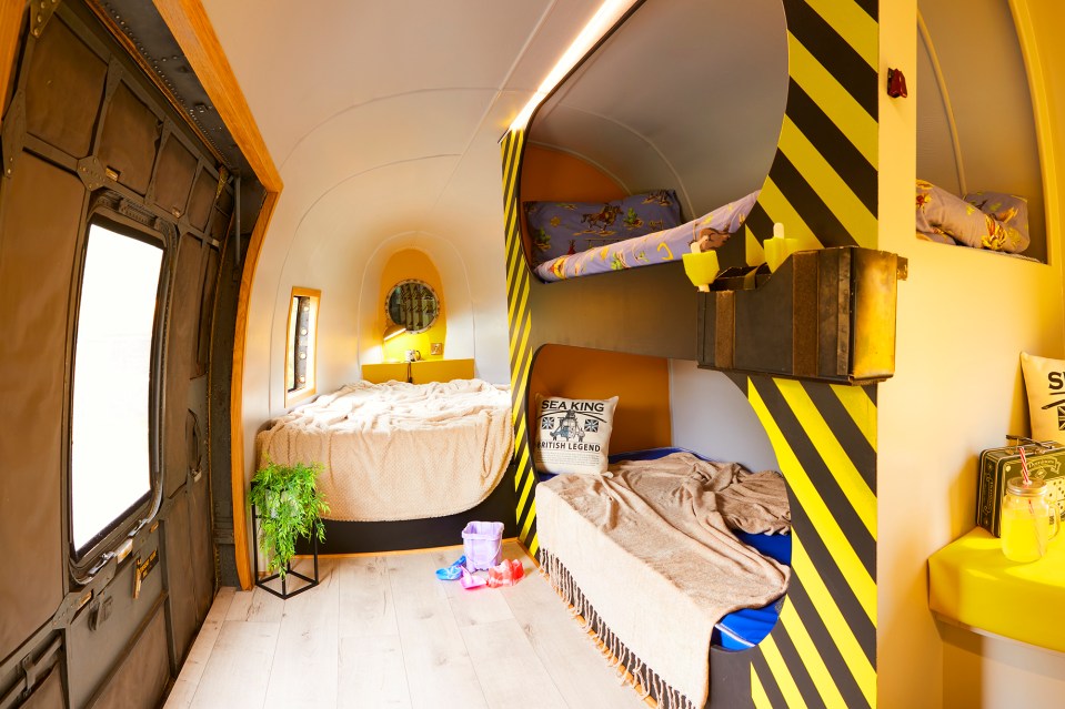 Kids will love the converted bunkbeds