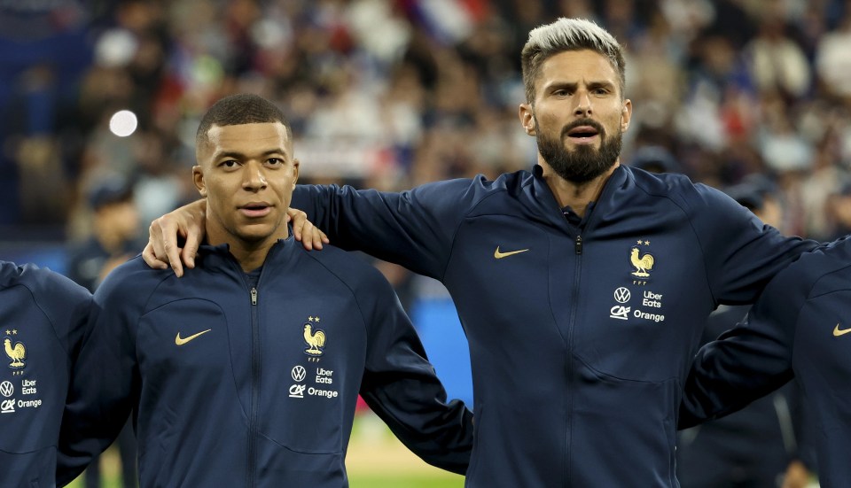 Mbappe has previously revealed he enjoys playing alongside Olivier Giroud