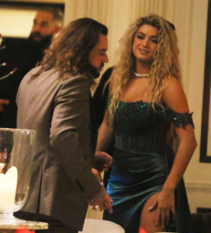 Pete Wicks and Love Island beauty Antigoni look cosy at the Pride of Britain awards