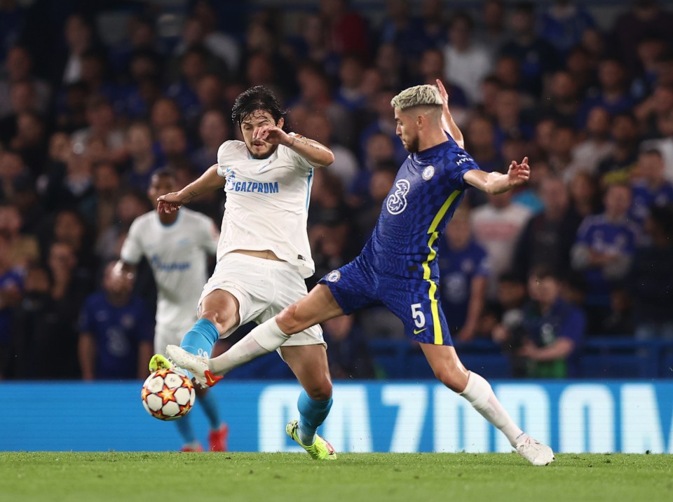 Sardar Azmoun in action for Zenit against Chelsea