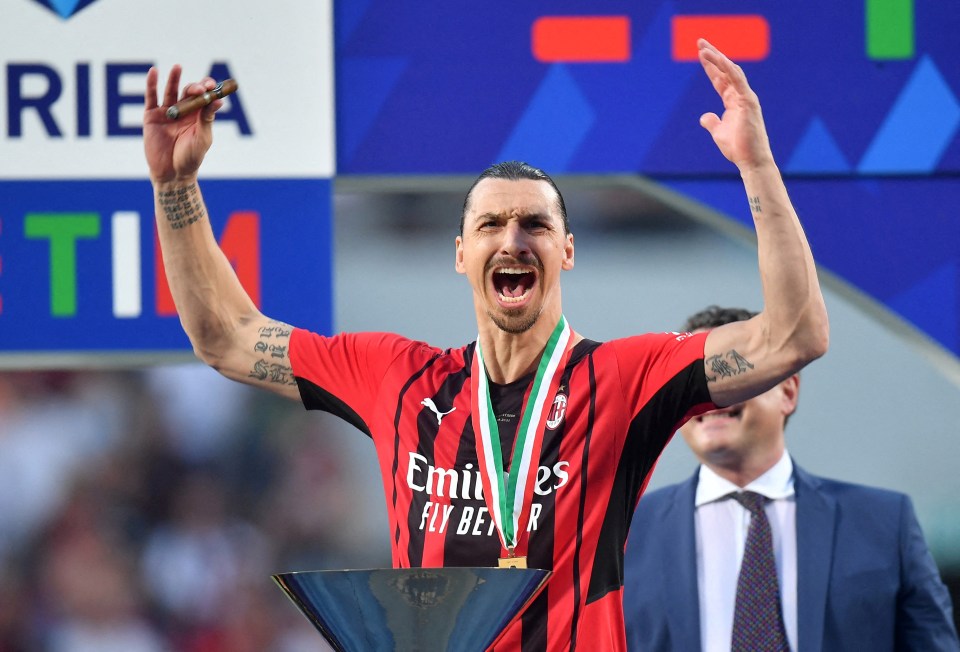 Zlatan helped AC Milan win the Serie A title last season