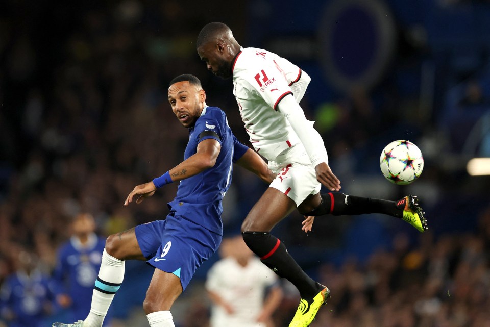 Aubameyang scored Chelsea's second of the night, to make it 2-0 to Chelsea.