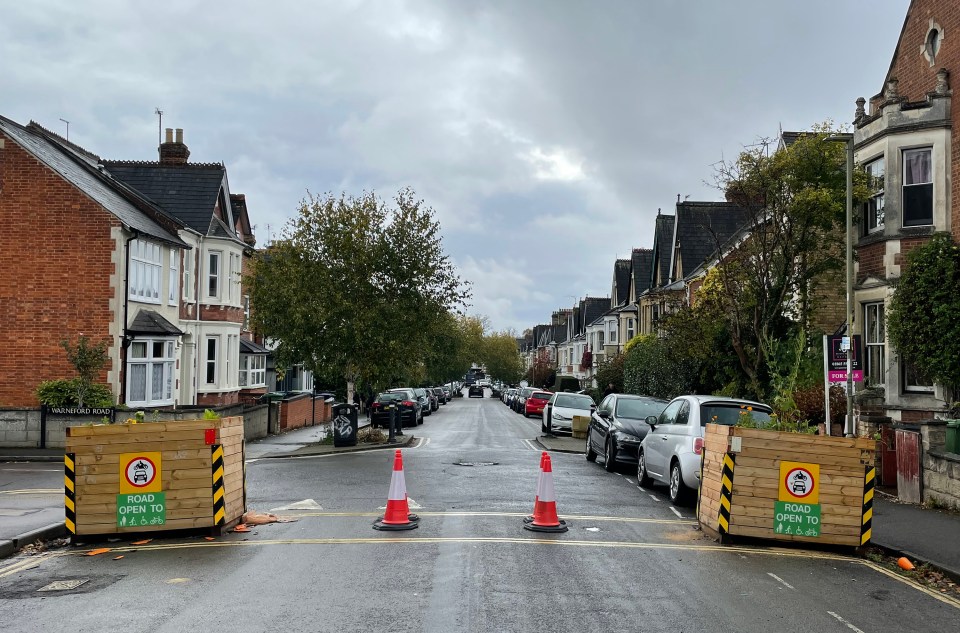 The protest happened on Divinity Road in Oxford