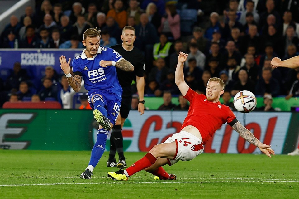 Maddison has been in red-hot form in a struggling Leicester side