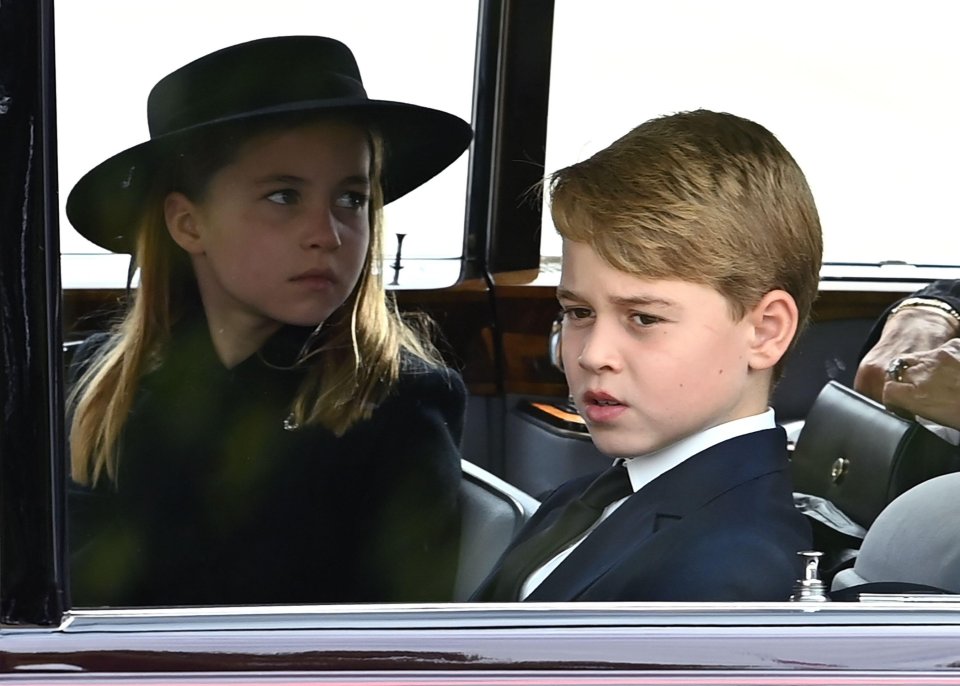 The two young Royals were among those to attend the Queen's funeral in September