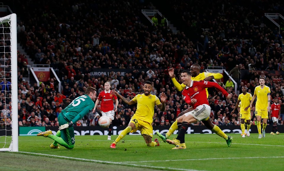 Ronaldo recovered well from his latest fit of frustration by bagging Man Utd's third goal against Moldovan side Sheriff Tiraspol