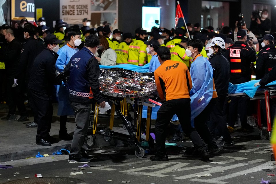 AFP news agency said 140 ambulances were scrambled to the horror scene before taking victims off on wheeled stretchers