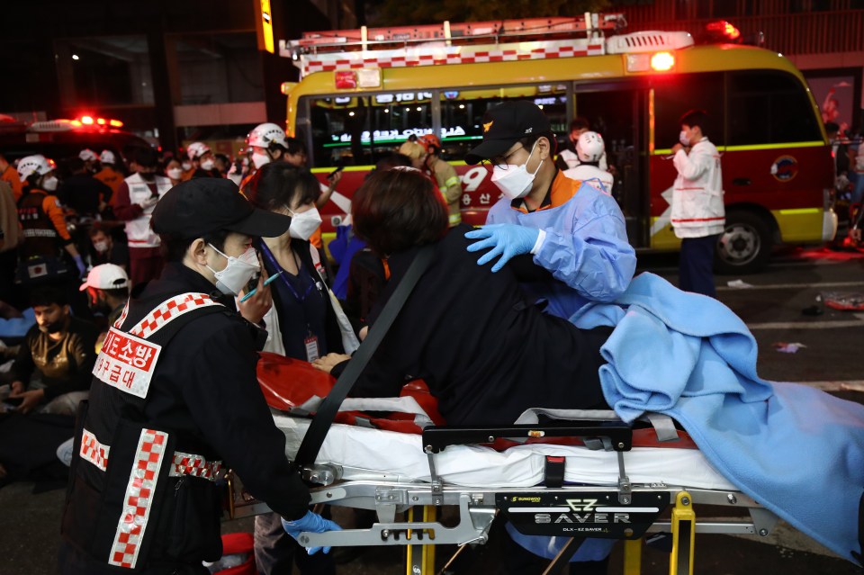 AFP news agency said 140 ambulances were scrambled to the horror scene before taking victims off on wheeled stretchers