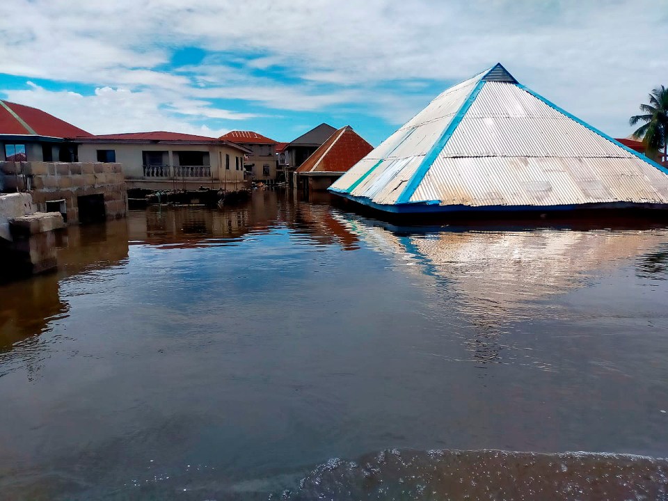 An estimated 300 people have been killed in the floods while 100,000 have been made homeless