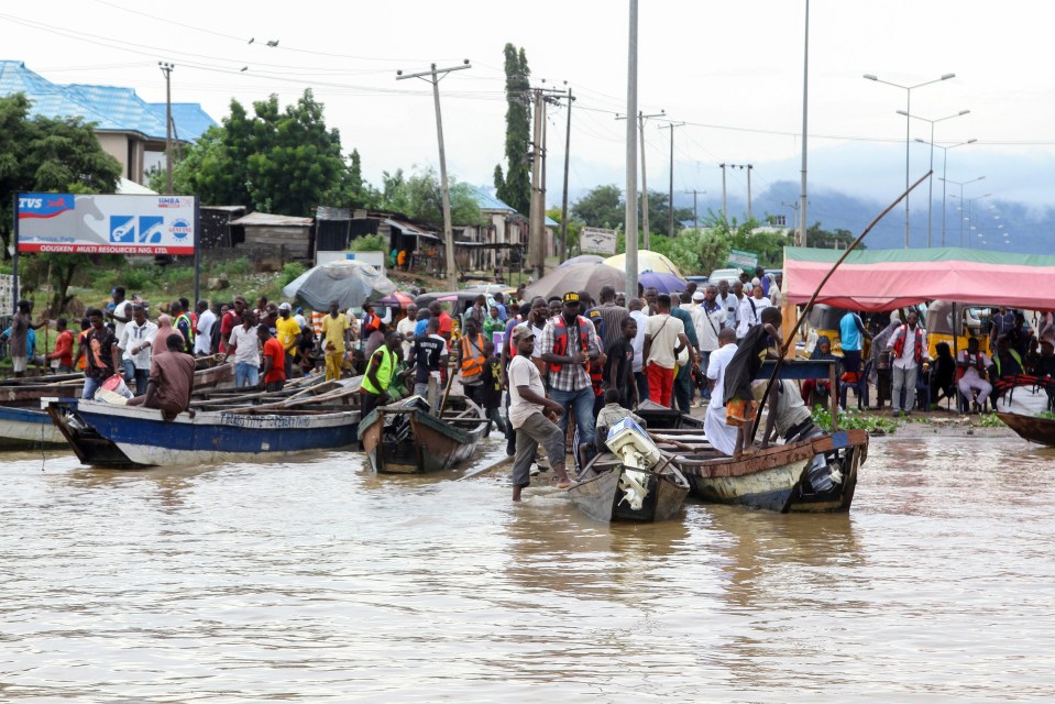 The overloaded boat capsized on the Niger River on Friday