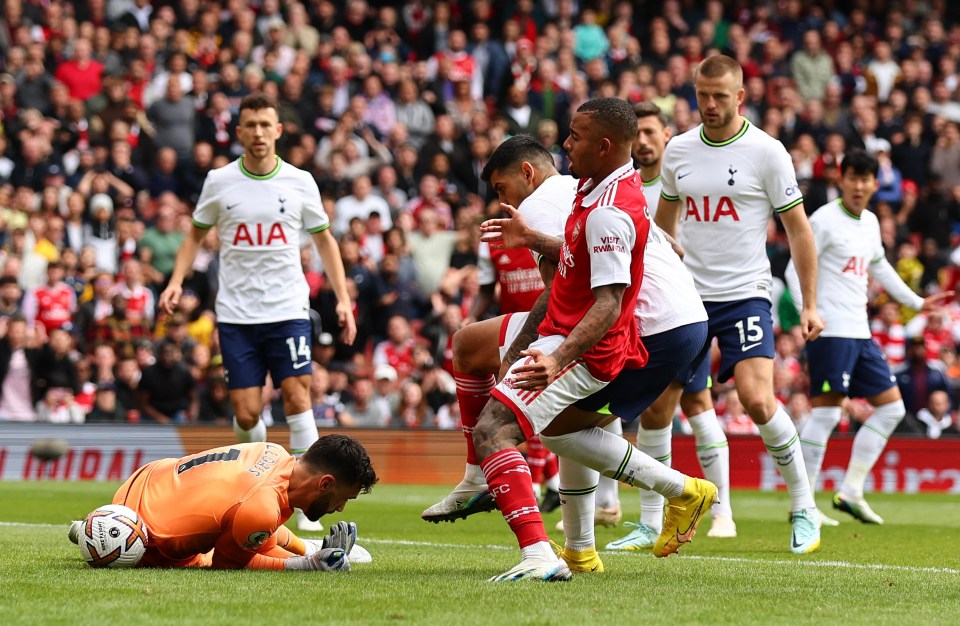 Gabriel Jesus pounced on  Hugo Lloris' error to fire Arsenal into the lead