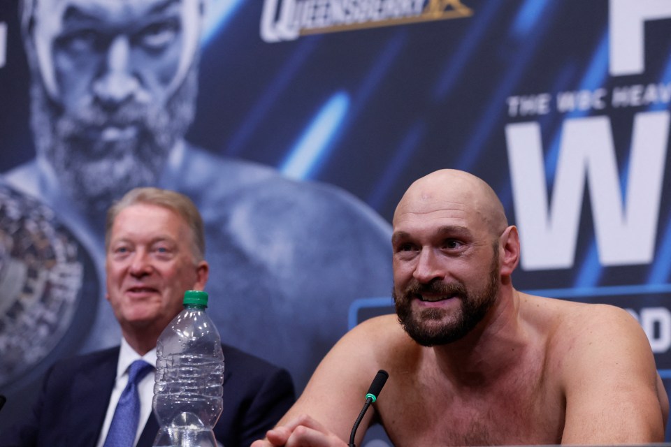 Frank Warren has had to cough up £10k to Tyson Fury after losing a bet