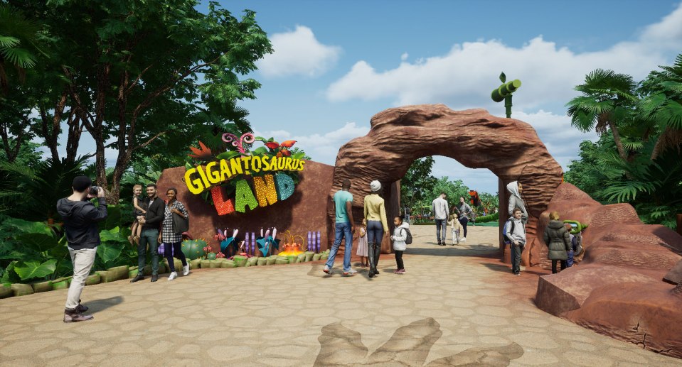 The new Gigantosaurs Land at Roarr! will have rides, parks and a cafe