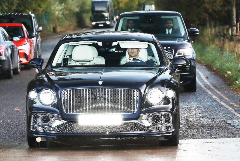 Ronaldo drove himself into Carrington early on Friday morning