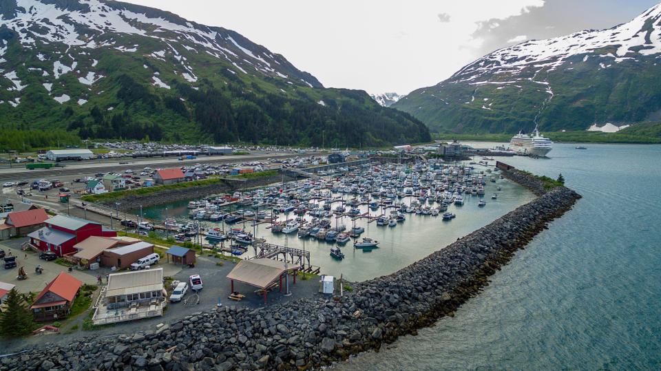 The town is located at the top of the Passage Canal in Alaska