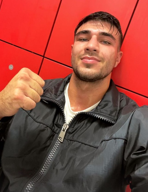 Tommy Fury training for his next fight