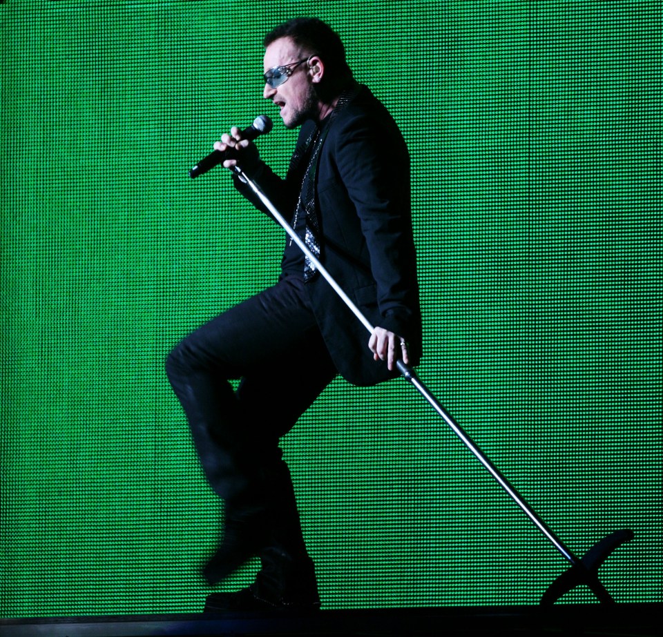 For more than four decades, U2 have commanded the world stage – pictured Bono