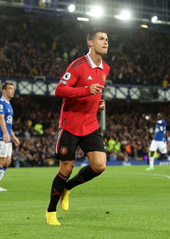 Ronaldo scored his 700th club goal against Everton on Sunday