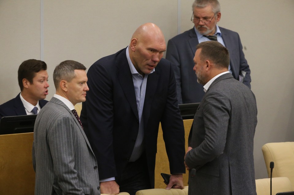 Valuev in the Russian parliament yesterday where he voted in favour of annexing four regions of Ukraine