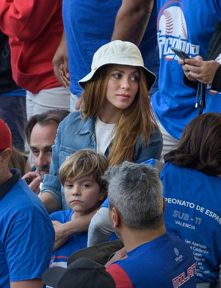 Shakira was joined by seven-year-old son Sasha