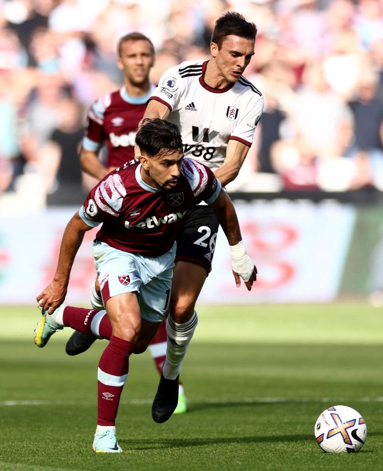 Paqueta had a massive influence in the game against Fulham, totalling 66 touches