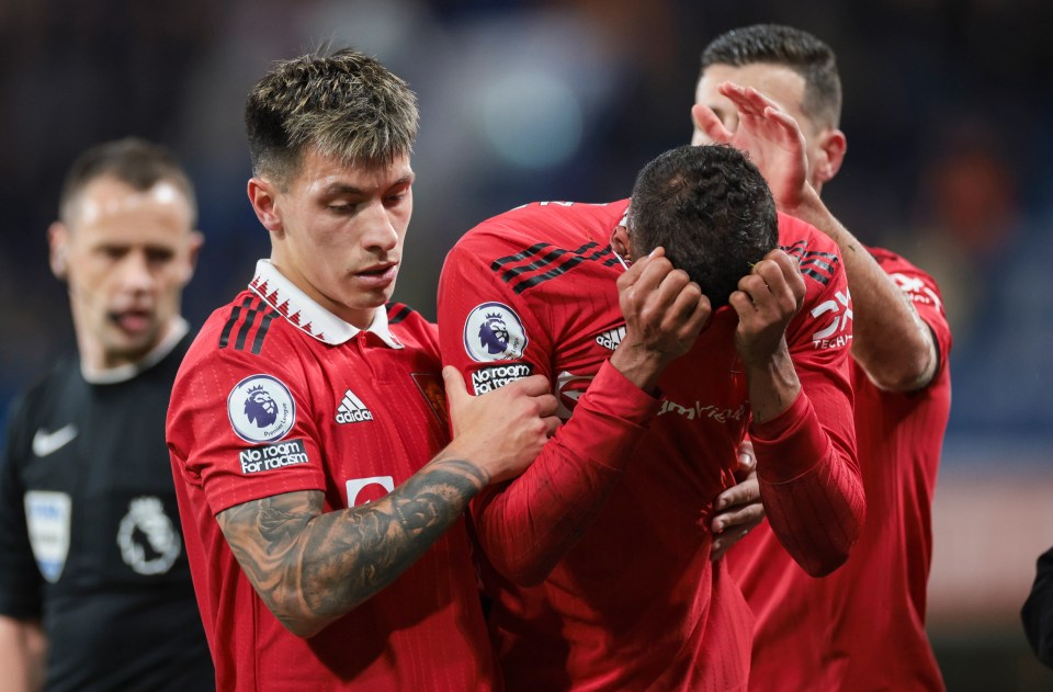 Raphael Varane was in tears after suffering his knee injury