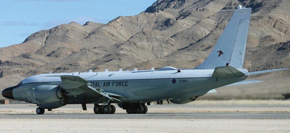 The RAF RC-135W Rivet Joint 'soaks up' enemy communications