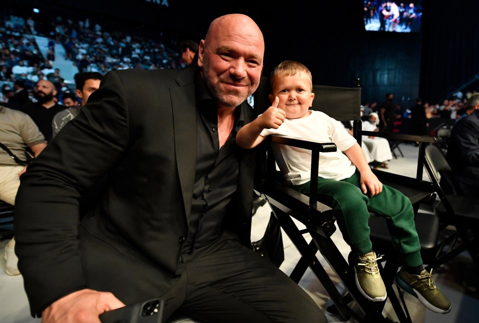 The social media star is always rubbing shoulders with celebrities such as UFC President Dana White