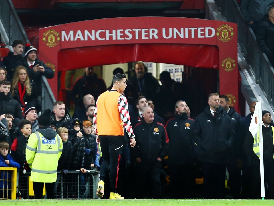 Cristiano Ronaldo refused to come on as a sub against Tottenham and stormed down the tunnel