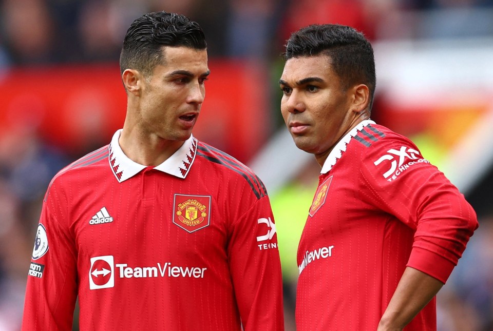 Old Trafford stars Ronaldo and Casemiro  can leg-press 550kg between them