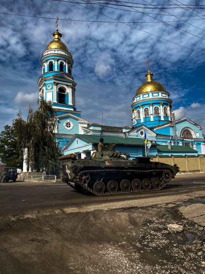 The town of Izyum after it was recaptured by Ukrainian forces