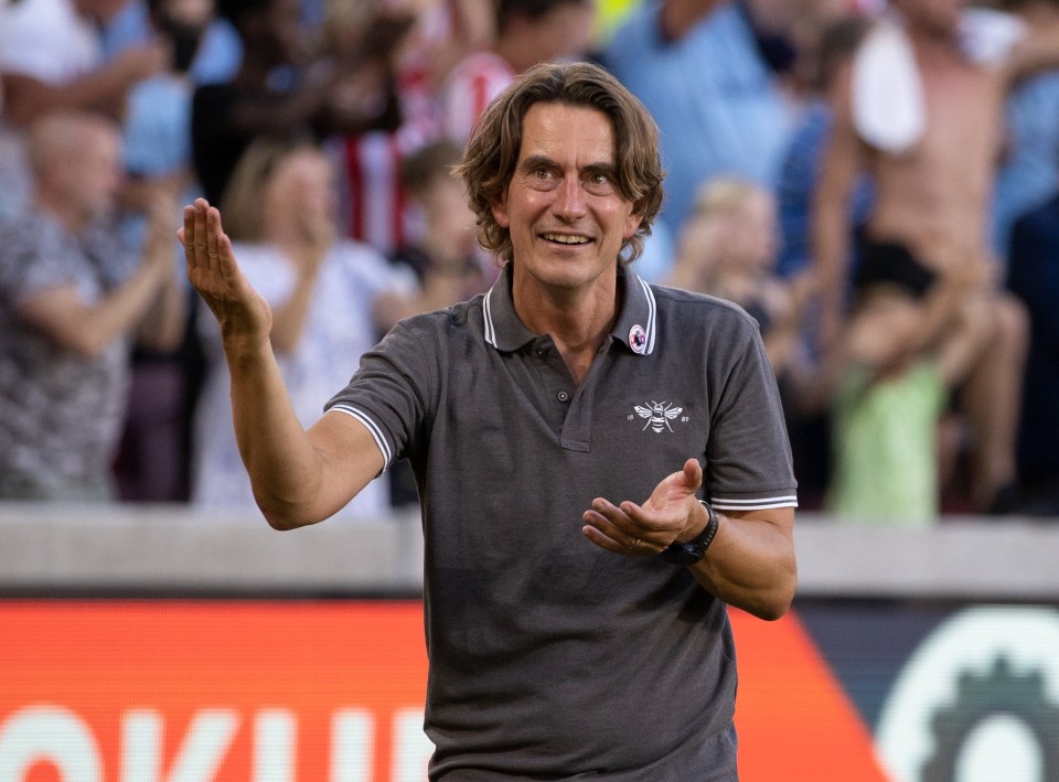 Brentford boss Thomas Frank guided the Bees to the Premier League in 2017