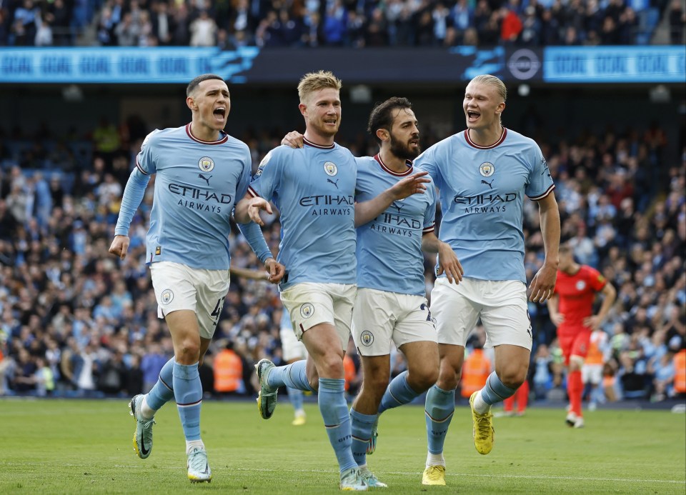 Kevin De Bruyne and Erling Haaland secured victory for Manchester City against Brighton