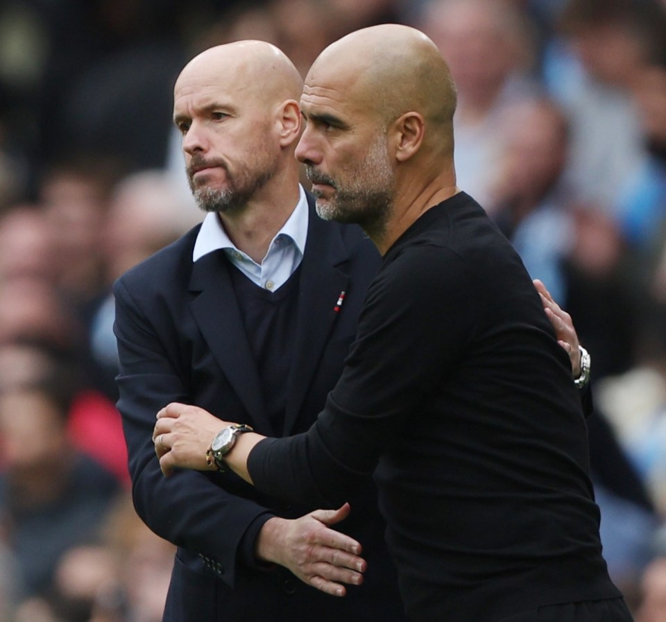 It was a brutal introduction to the Manchester derby for Erik ten Hag