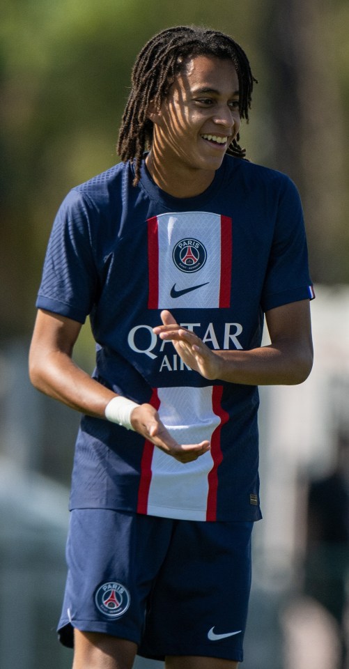 Ethan made his first start in the Uefa Youth League for PSG